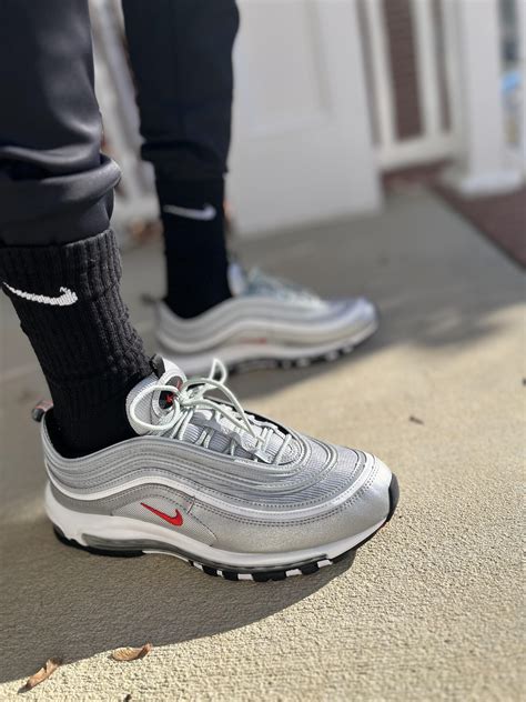 silberne nike air max|Nike Air Max 97 og bullet.